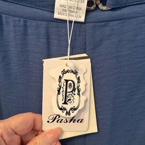 NWT Pasha Sky Blue Wide Leg Pants